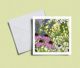 Blank locally designed card by talented floral print designer Jessica Mae.