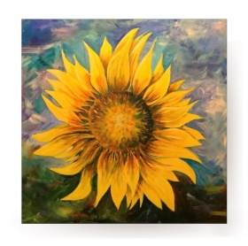 Beautiful sunflower card by a local North Somerset artist.